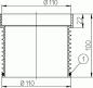 Preview: Aufstockelement 80mm / d 110mm inkl. O-Ring  HL340N